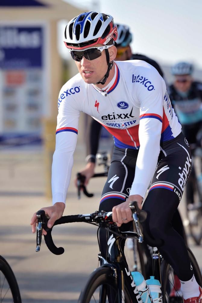 Etixx-QuickStep train in Calpe, Spain.