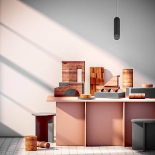 Render of furniture shown at Melbourne Design Week 2022