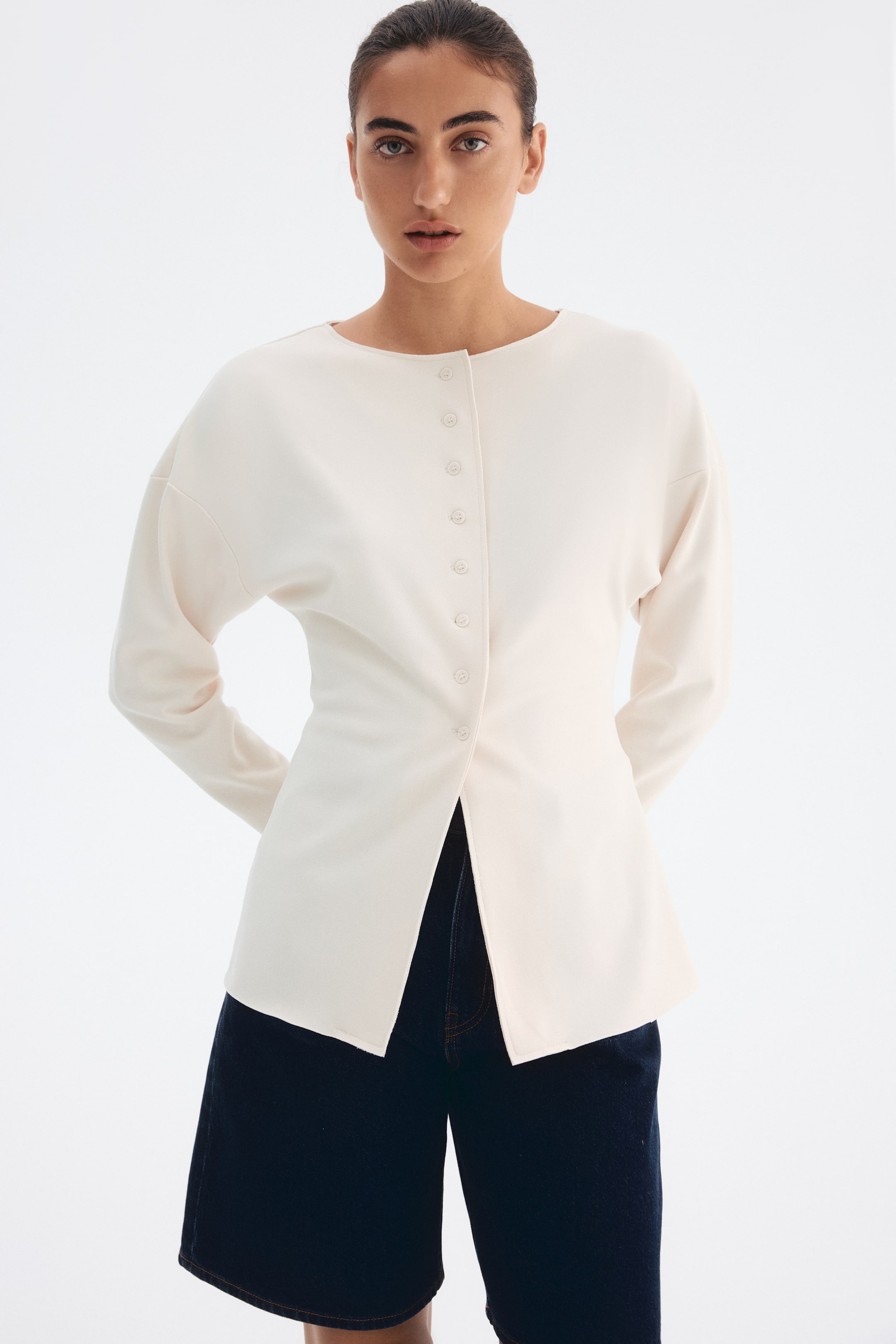 Waisted Cardigan - Black