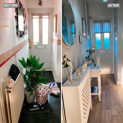 hallway makeover split