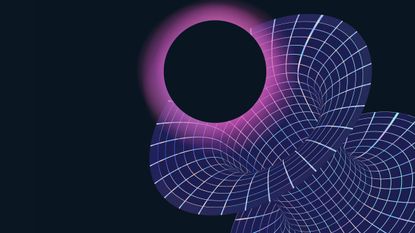 Abstract image of quantum tunneling or space-time wormholes.