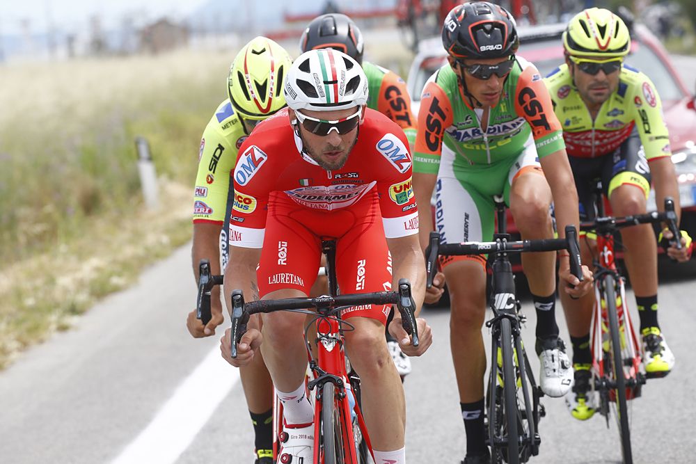 Manuel Senni (Bardiani - CSF) and Marco Frapporti (Androni - Sidermec - Bottecchia) in the breakaway at stage 12 of the Giro d'Italia