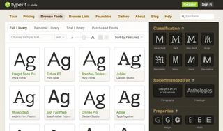 web design trends: typekit