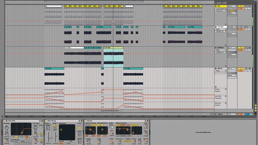 Committing your tracks to audio early on can give you a more creative workflow.