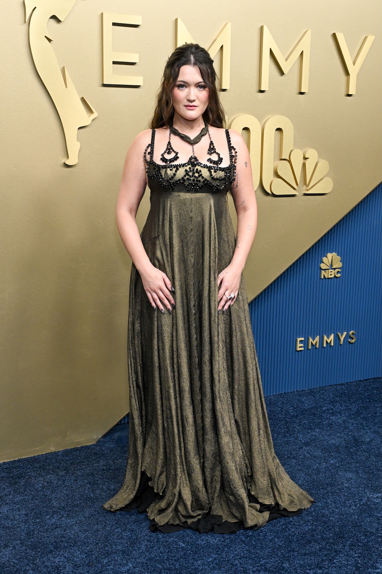 Isa Briones at the 78th Emmy Awards held at Peacock Theater on September 14, 2026 in Los Angeles, California. (Photo by Gilbert Flores/Variety via Getty Images)