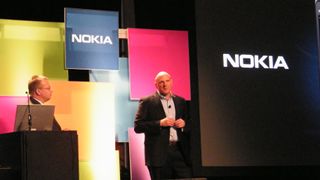 Ballmer on stage at CES 2012 with Nokia's Stephen Elop