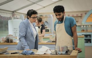 The Great British Bake Off's Tamal, with Sue Perkins