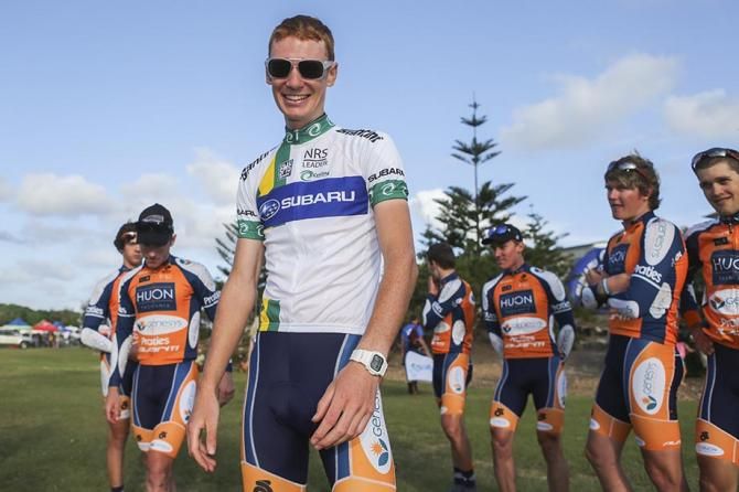 All smiles for Jack Haig after claiming his first overall NRS title