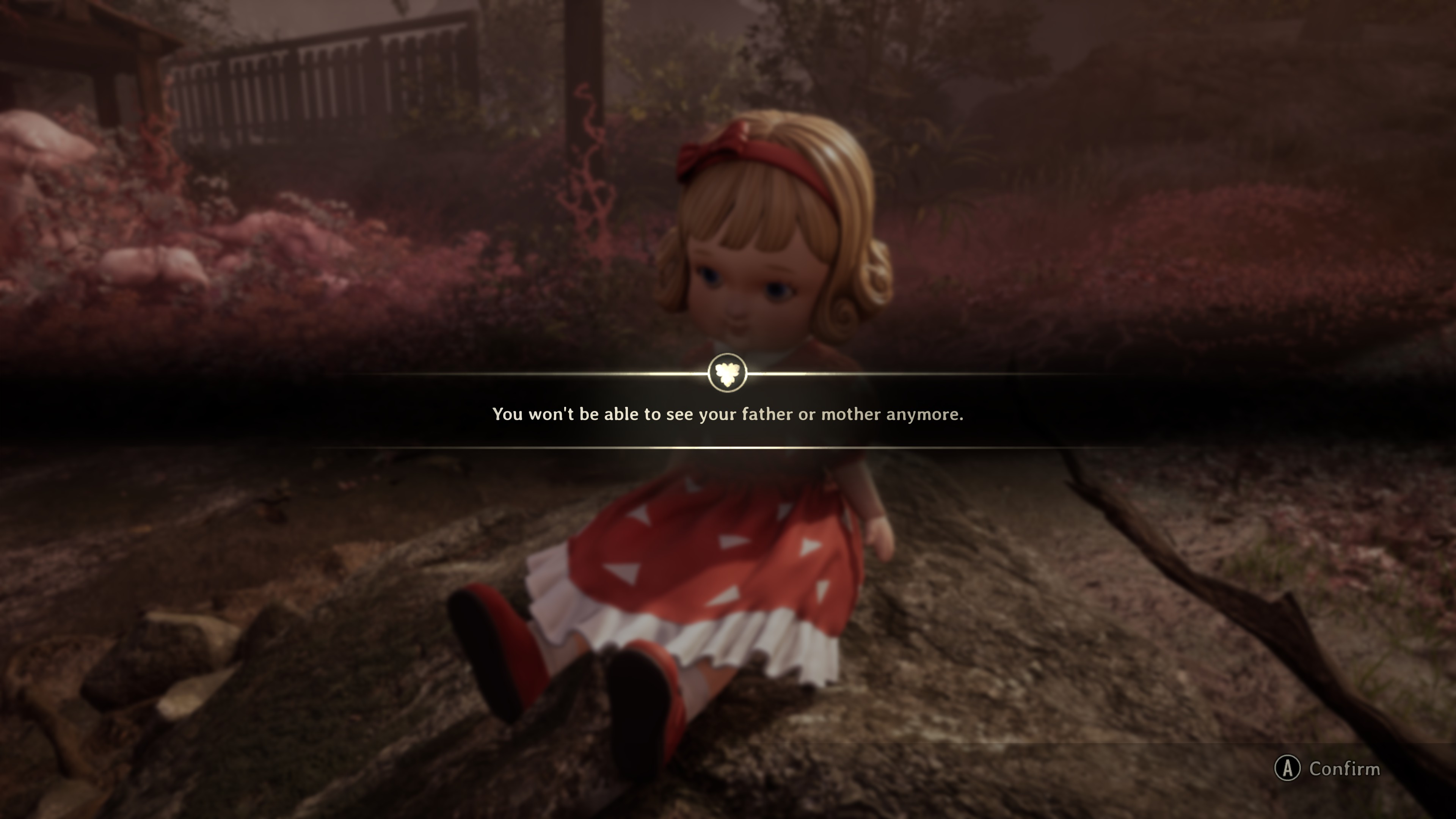 A screenshot shows the doll in Silent Hill f warning that &amp;quot;you won&#039;t be able to see your father or mother anymore.&amp;quot;