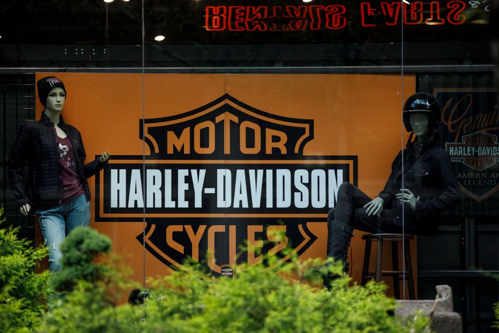 The Harley-Davidson logo.