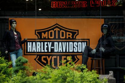 The Harley-Davidson logo.