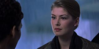 Die Another Day Rosamund Pike faces down Halle Berry in the ice hotel