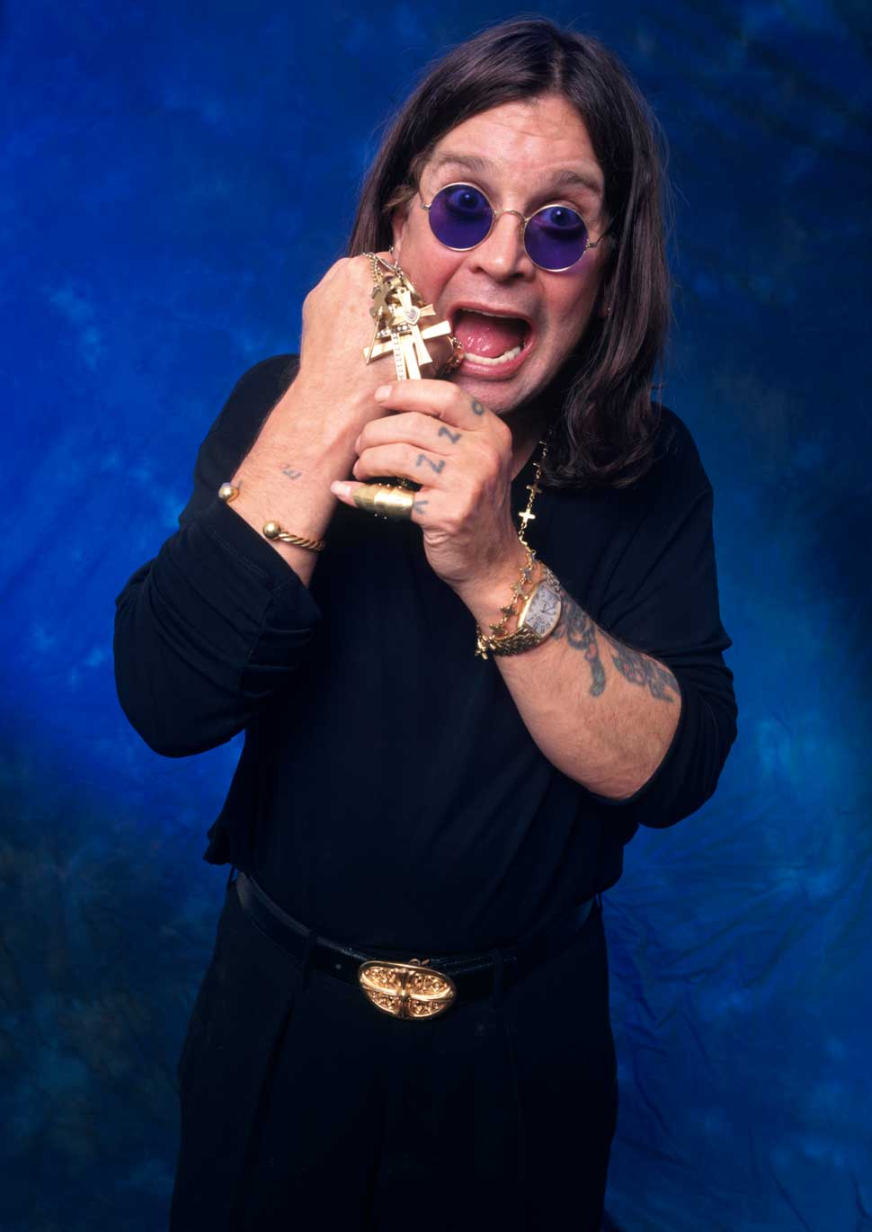 Ozzy Osbourne in 1998, studio portrait