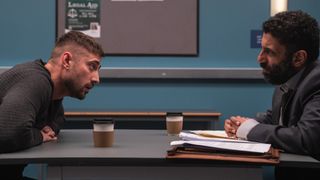 Michael Socha and Adeel Akhtar in Showtrial season 2