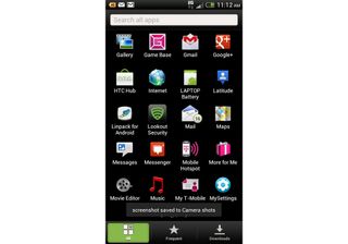 HTC One S Apps Menu