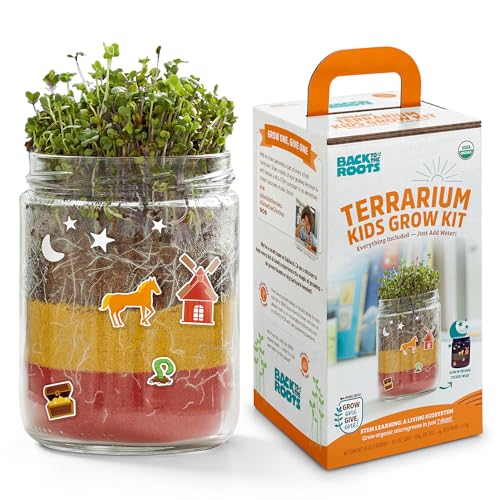 Back to the Roots Terrarium Grow Kit - Easy-To-Use Diy Set for All Ages Small