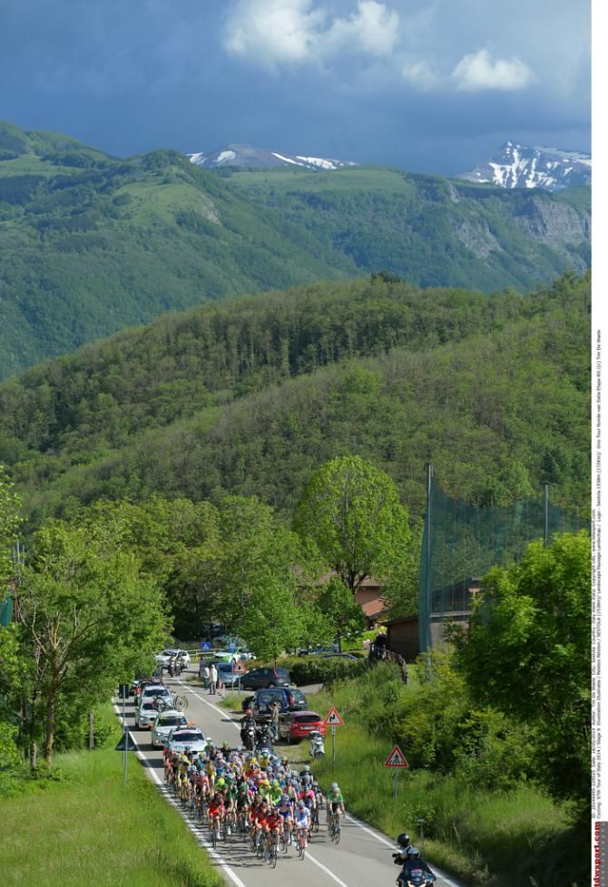 The green Italian countryside