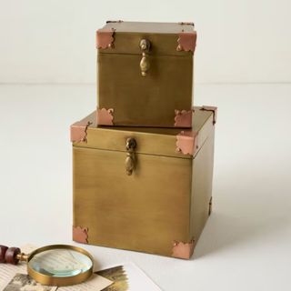 Brass and Copper Decorative Box