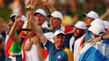 The European Ryder Cup team at Marco Simone 