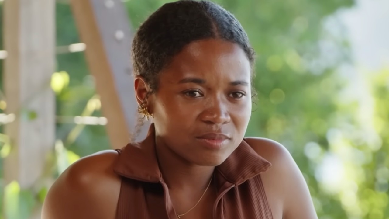 Trisha listening to Rick speak