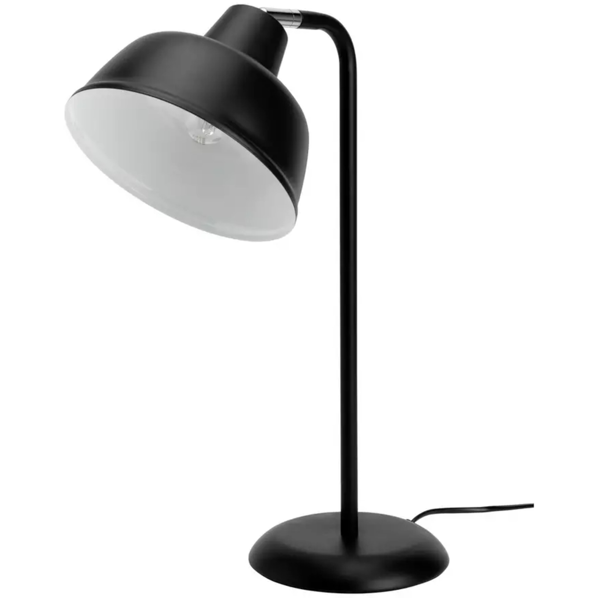 Habitat Benson Metal Table Lamp - Matt Black