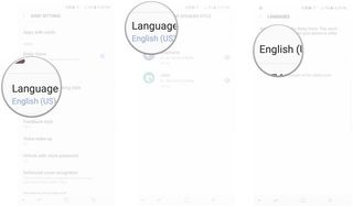 Tap language and speak style, tap Languages, Tap the language you want Bixby to speak in.