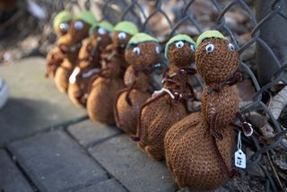 We love these knitted worker ants!