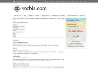 Lots of information and downloads for open codecs, such as free encoders and decoders for the Ogg Vorbis format, can be found at xiph.org and vorbis.com