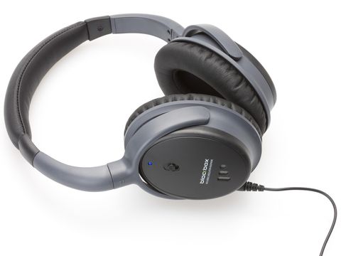 An LED lets you know that the M10s are in noise-cancelling mode.