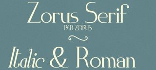 Free retro fonts: Zorus Serif