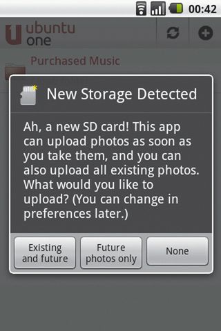 storage detected