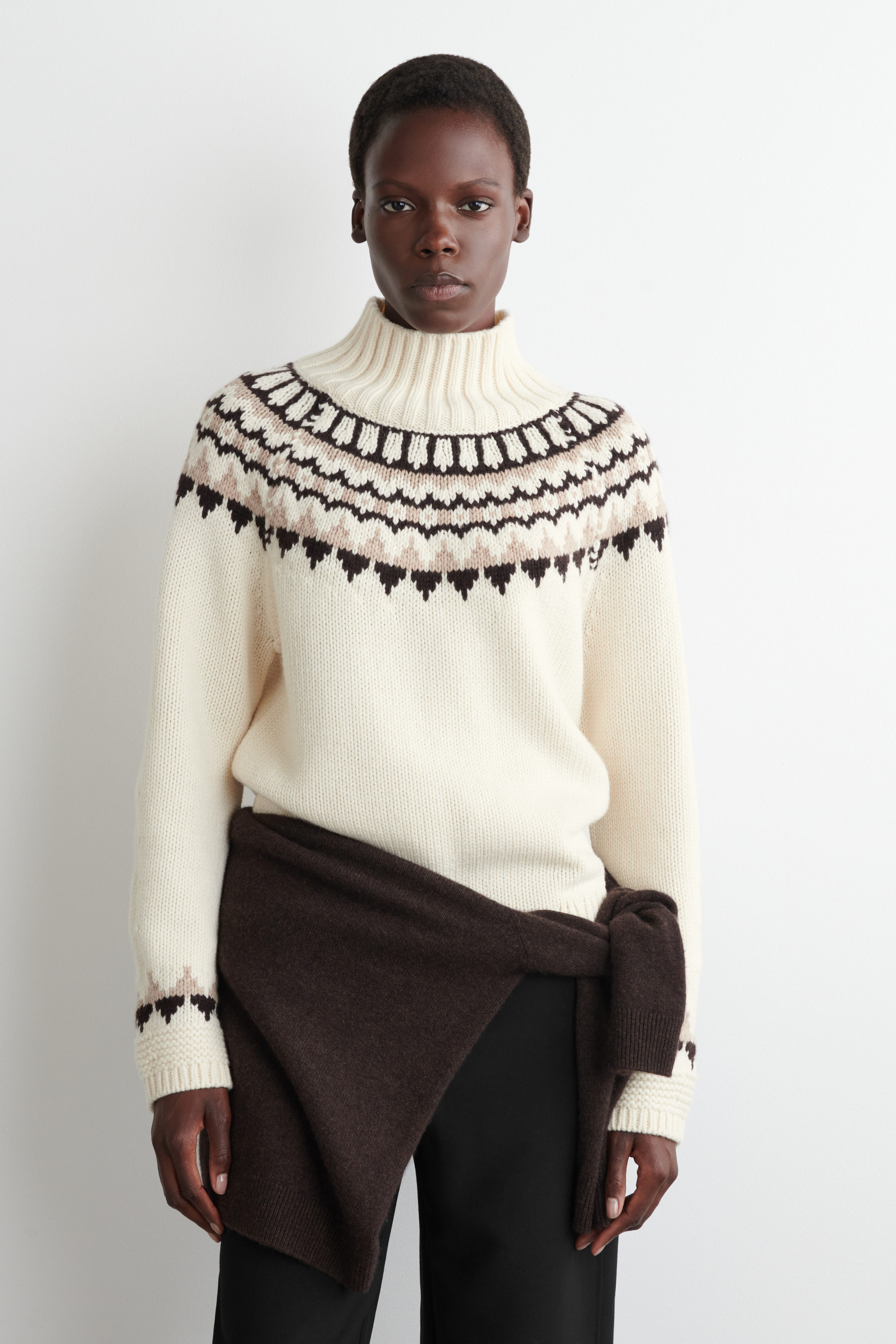 Fair Isle Wool-Cashmere Sweater