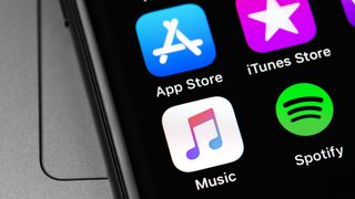 Apple Music -sovellus puhelimen näytöllä