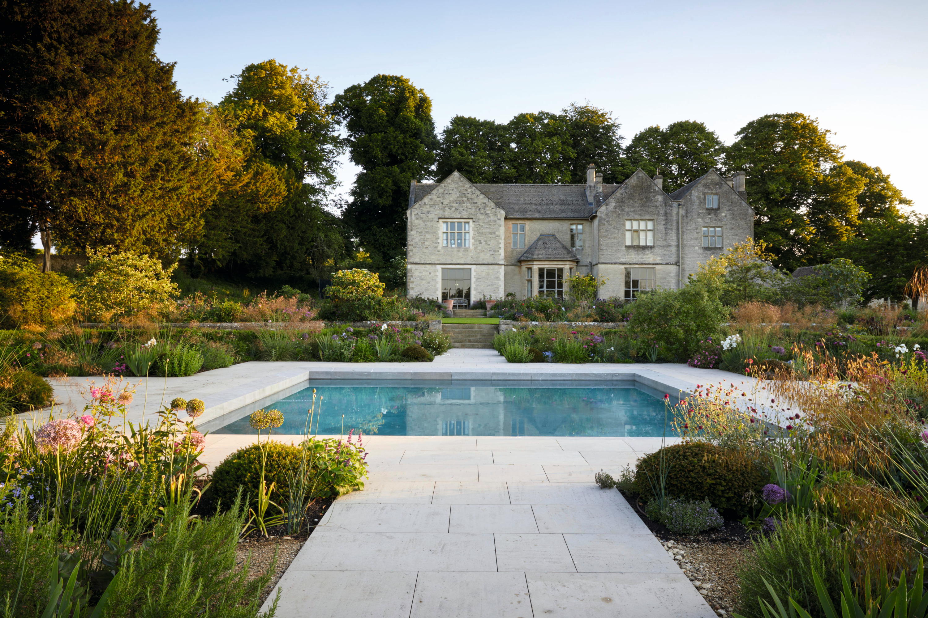 The garden at Hampnett House, Gloucestershire