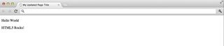 Figure 1-4 Your web page with the new text you just added