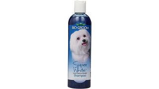 Bottle of dog shampoo