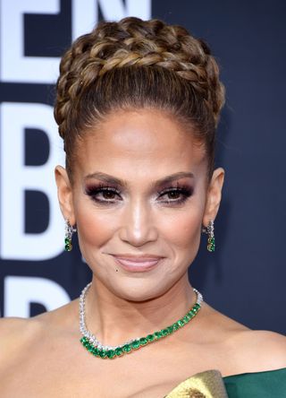 Jennifer Lopez attends the 77th Annual Golden Globe Awards at The Beverly Hilton Hotel on January 05, 2020 in Beverly Hills, California