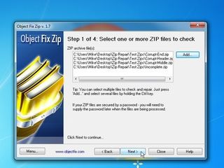 Object fix zip