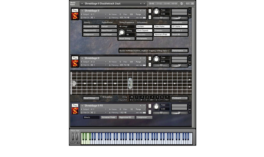 Shreddage 2 expands the software&#039;s lead guitar options