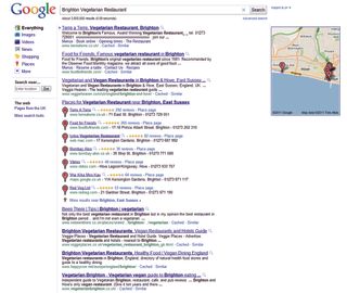 The highlighting of Places in Google's listings has revolutionised local search