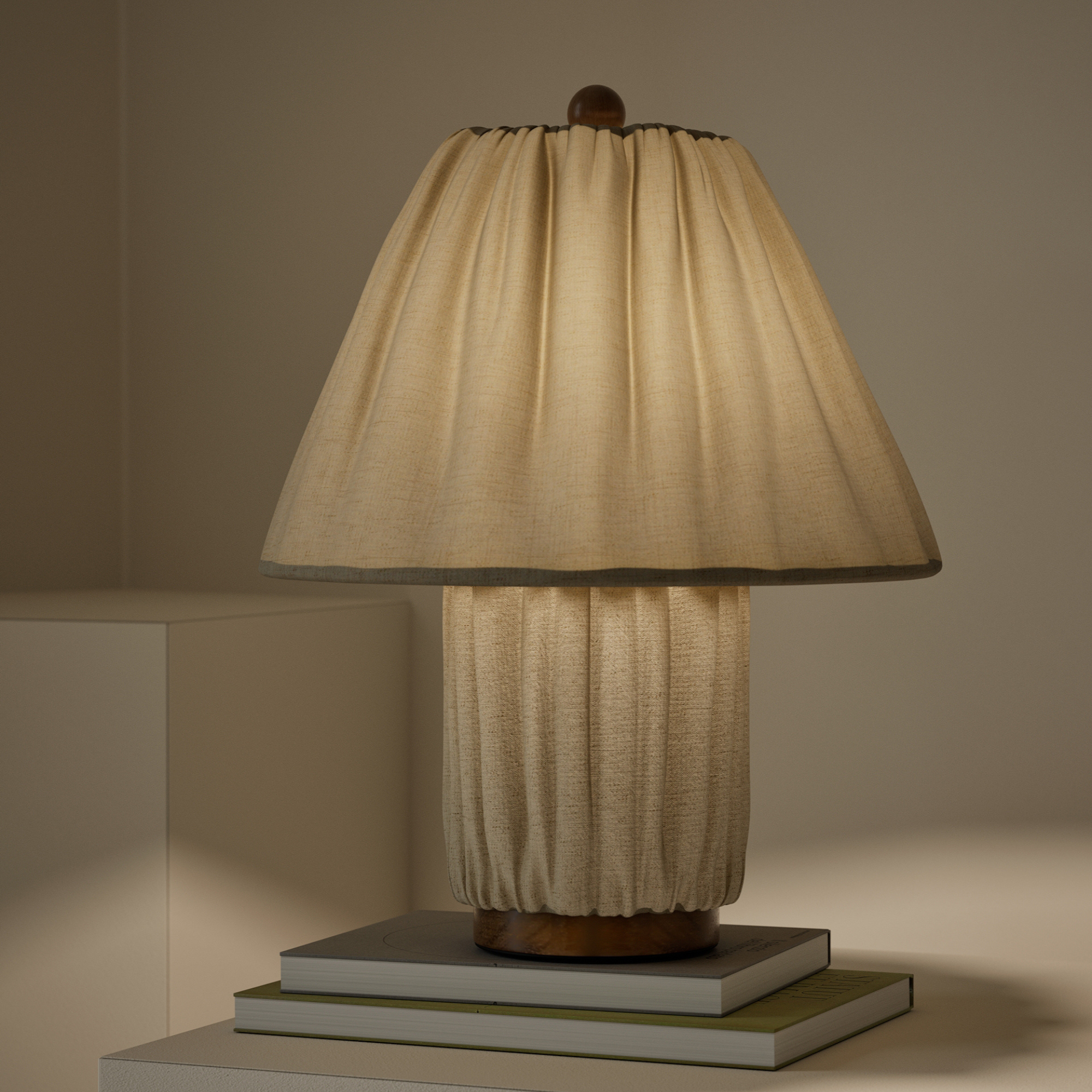 M&amp;S pleat lamp in neutral.