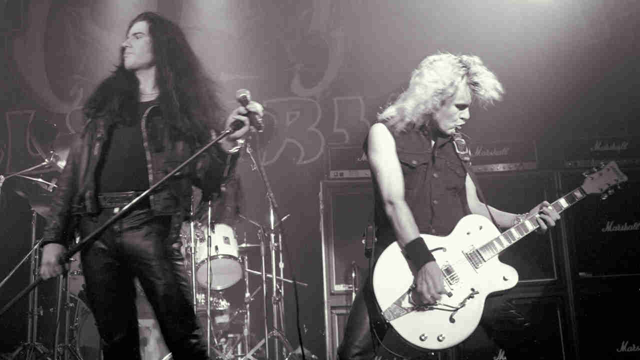 The Cult&amp;rsquo;s Ian Astbury and Billy Duffy performing live in the 1980s