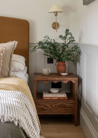 a modern cottage bedroom