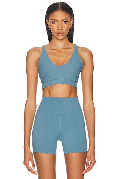 Zenvy Rib Light Support Padded Sports Bra