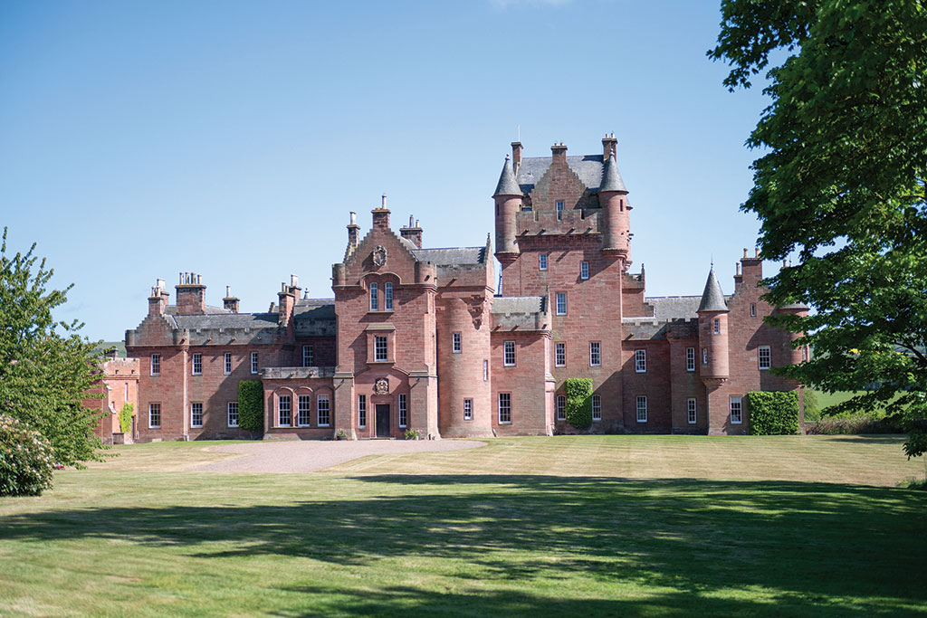 House for sale with magnificent fireplace: Ayton Castle, Berwickshire. 