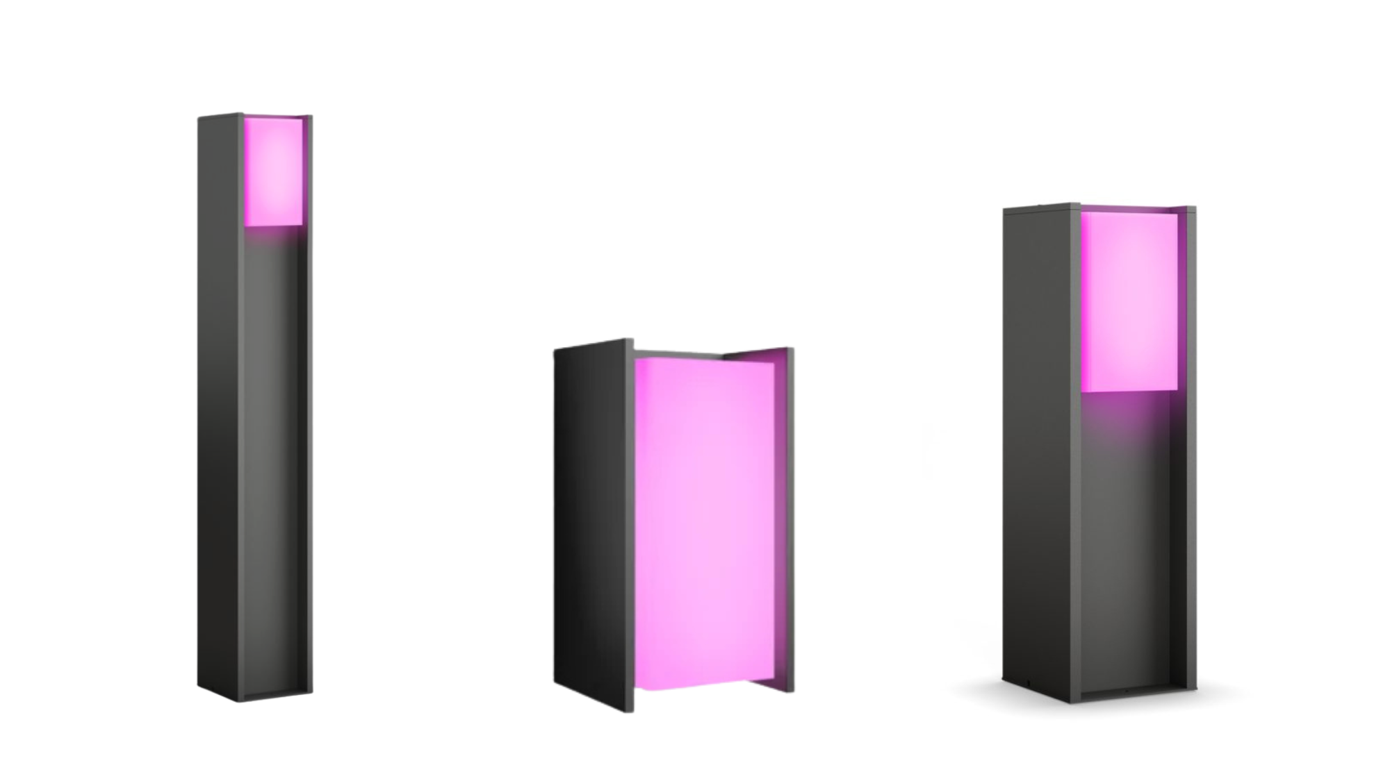 Philips Hue Turaco, Turaco Wall Lantern and Turaco Pedestal