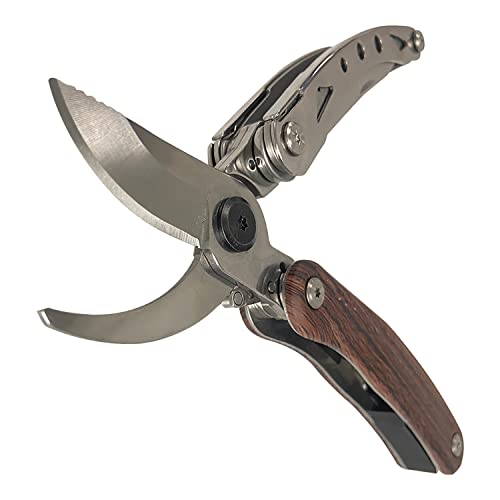 Igrark Pruning Shears, 7 in 1 Garden Pruners, Multitools Folding Gardening Shears, 8" Professional Garden Scissors, Garden Clippers, Garden Shears Pruning, Pruning Scissors