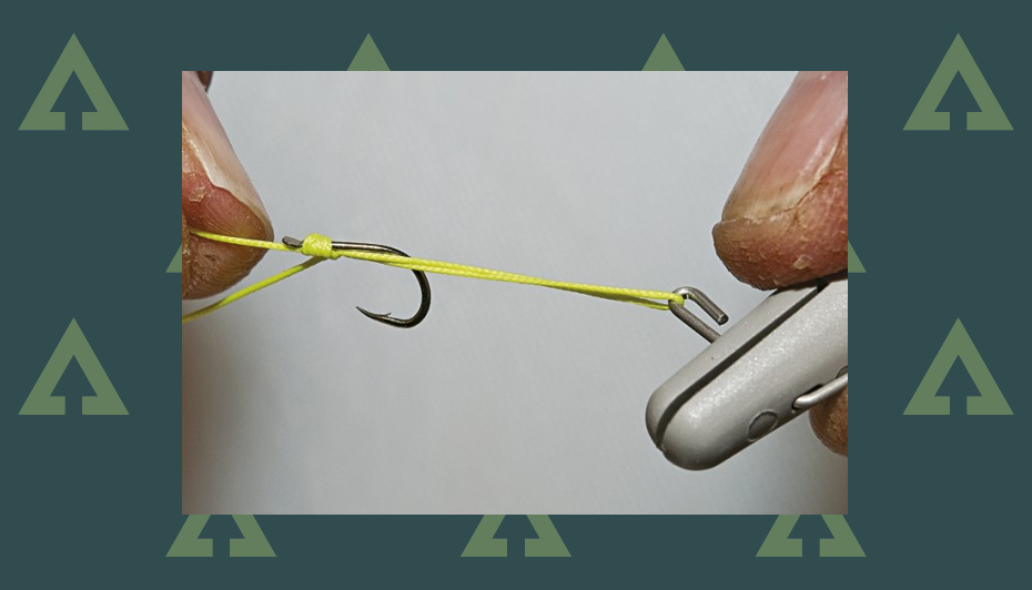 How to tie line to a spadeend hook Advnture
