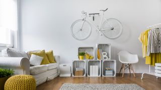 Wall-mounted bike