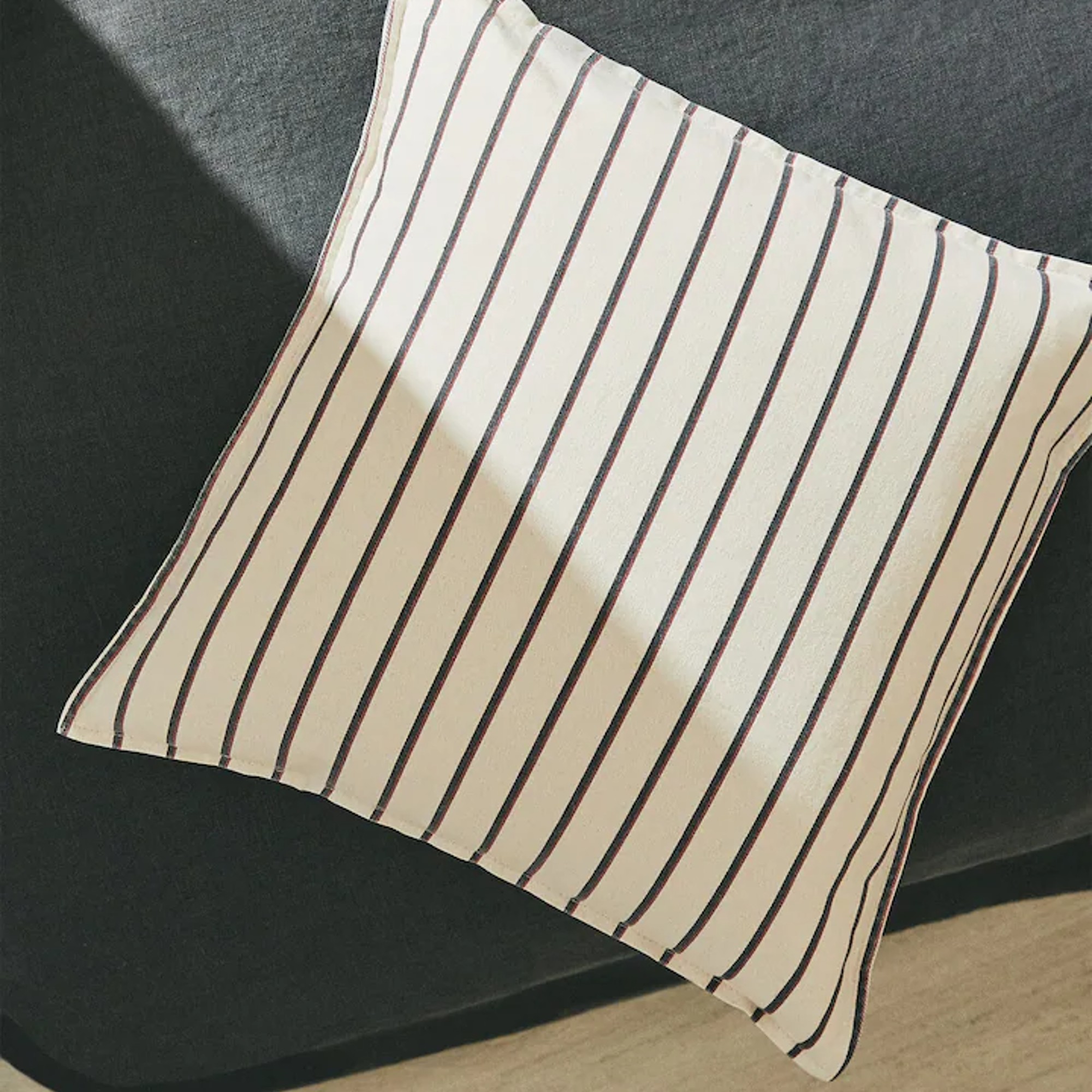 Contrast Stripe Cushion Cover